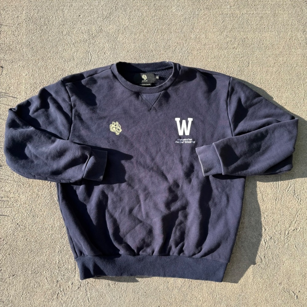Darc Sport Wolves Club Crewneck Sweatshirt Mens XL Darc Before Dawn Navy Blue